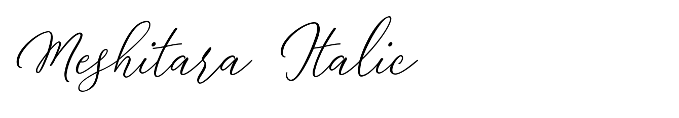 Meshitara Italic